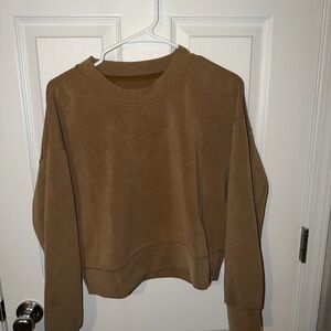 Lululemon Women’s SoftStreme Cropped Oversized Crewneck Sweatshirt